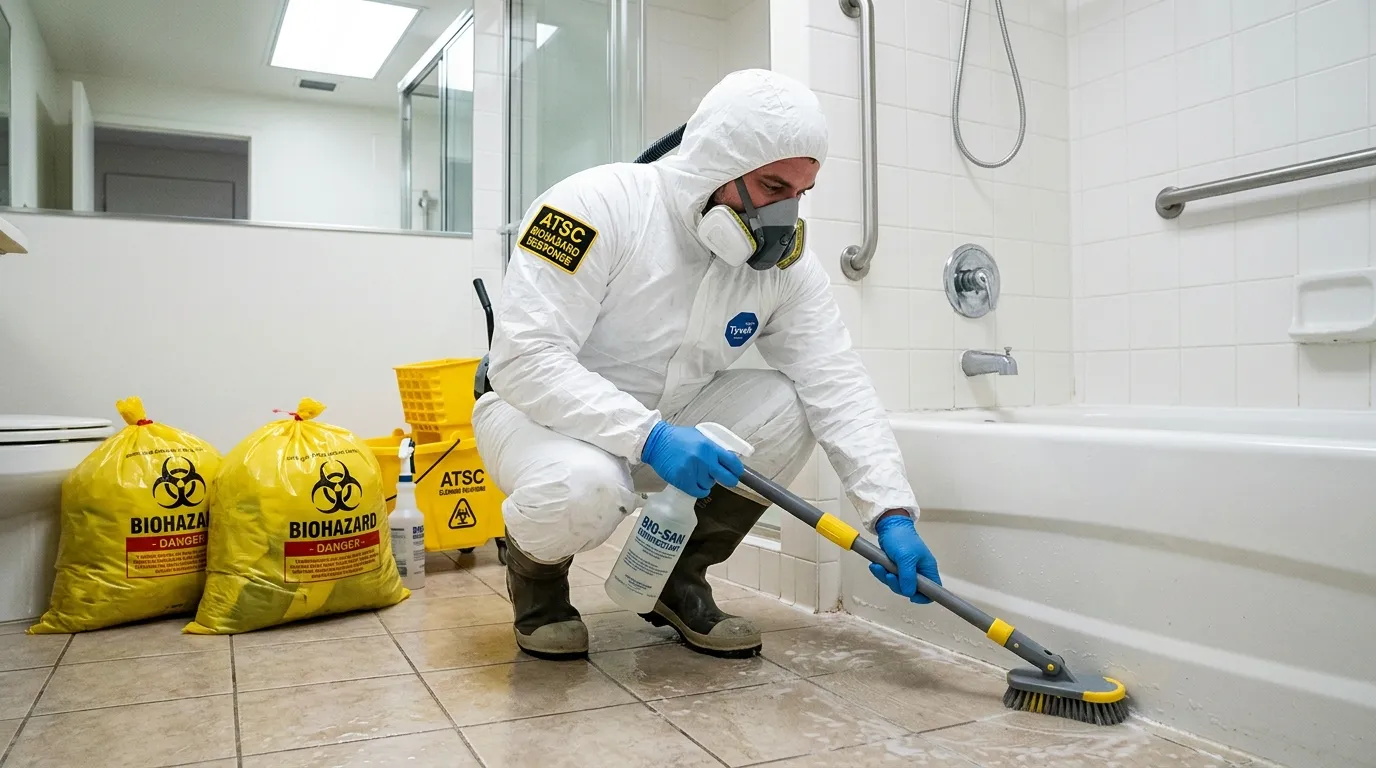 Decontamination equipment deployed for Blood Cleanup in Wykagyl